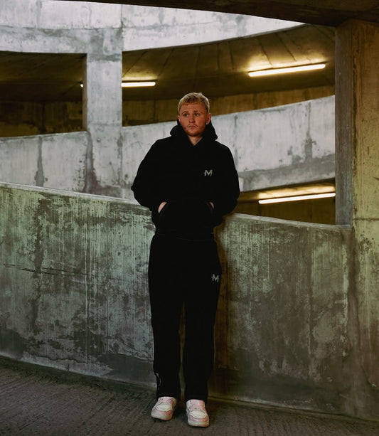 Black Mosture Premium Heavy Hoodie